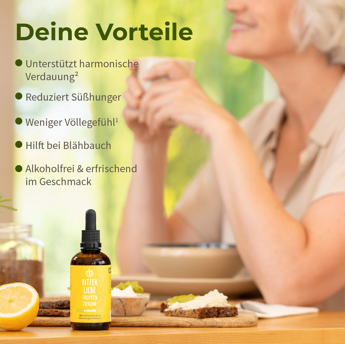 BitterLiebe Tropfen Zitrone Alkoholfrei