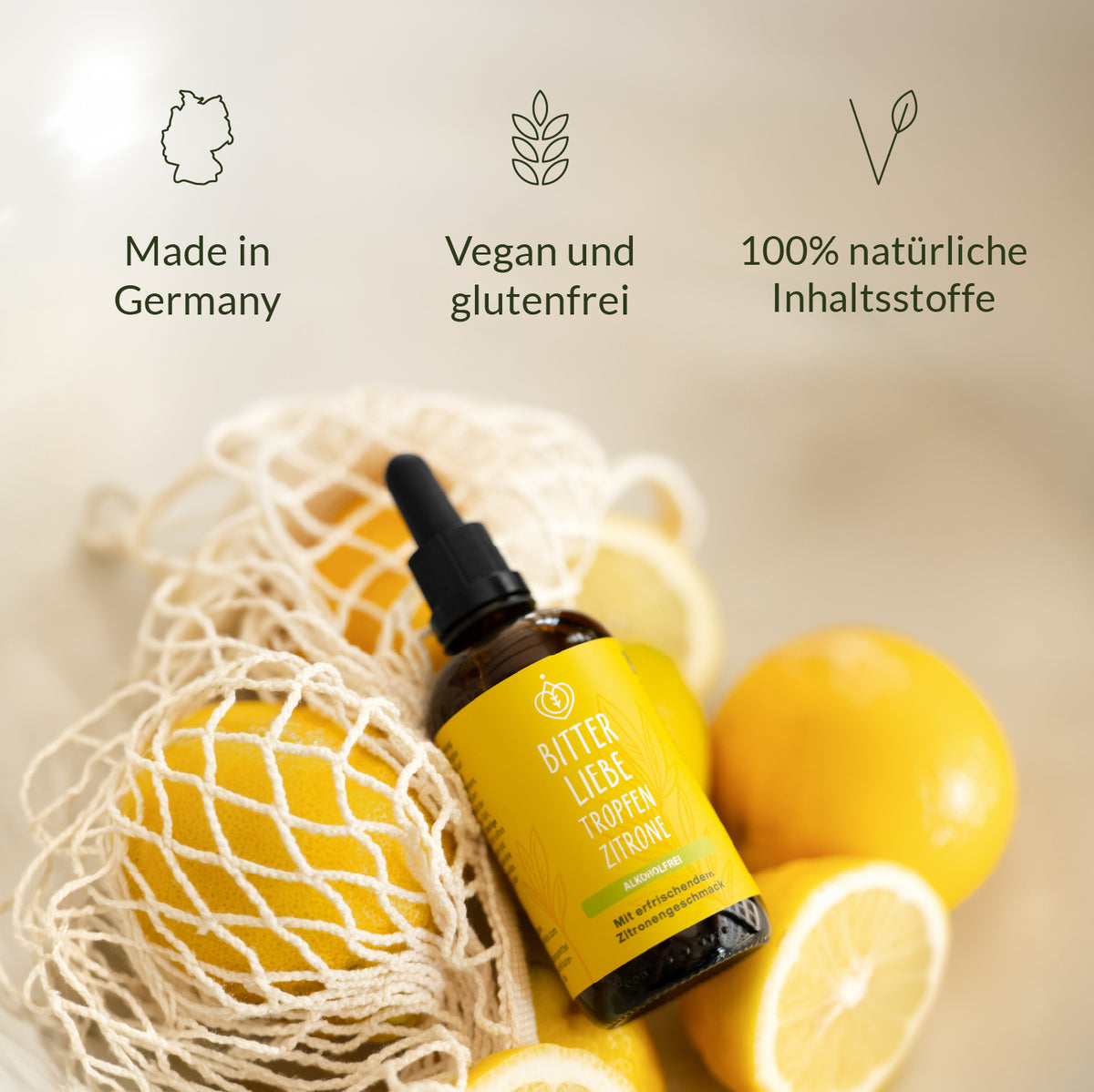 BitterLiebe Tropfen Zitrone Alkoholfrei