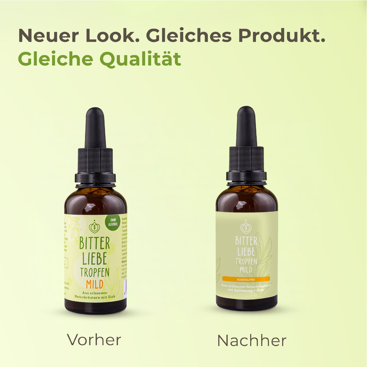 BitterLiebe Tropfen mild - ohne Alkohol