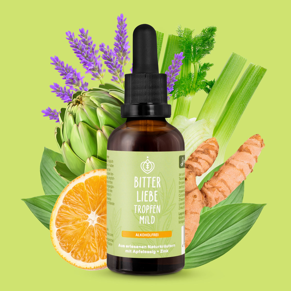 BitterLiebe Tropfen mild - ohne Alkohol