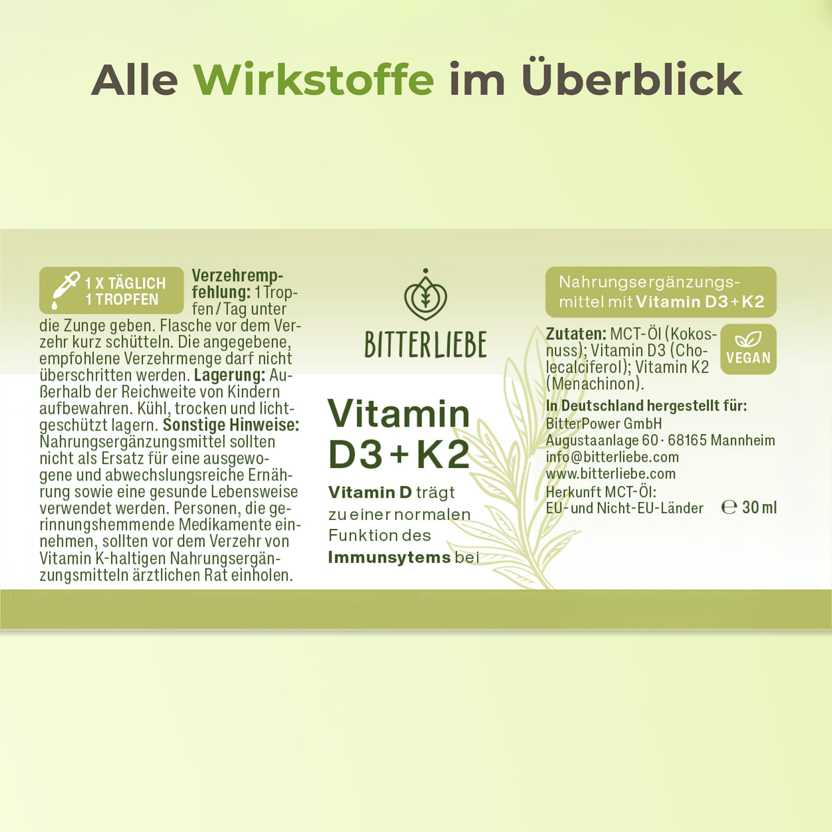 Vitamin D3+K2 Tropfen