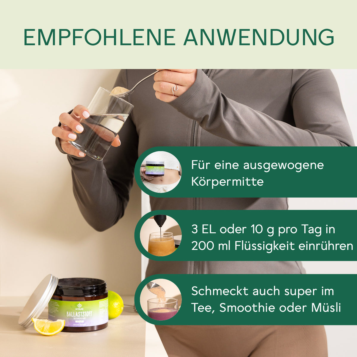 Ballaststoff Komplex Zitrone-Limette 3er Set
