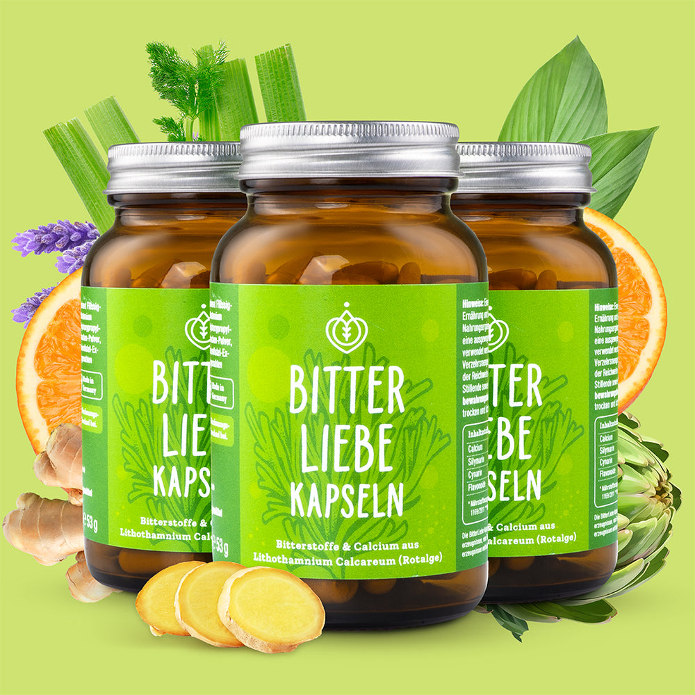 BitterLiebe Bitterstoffe Kapseln - 3er Set