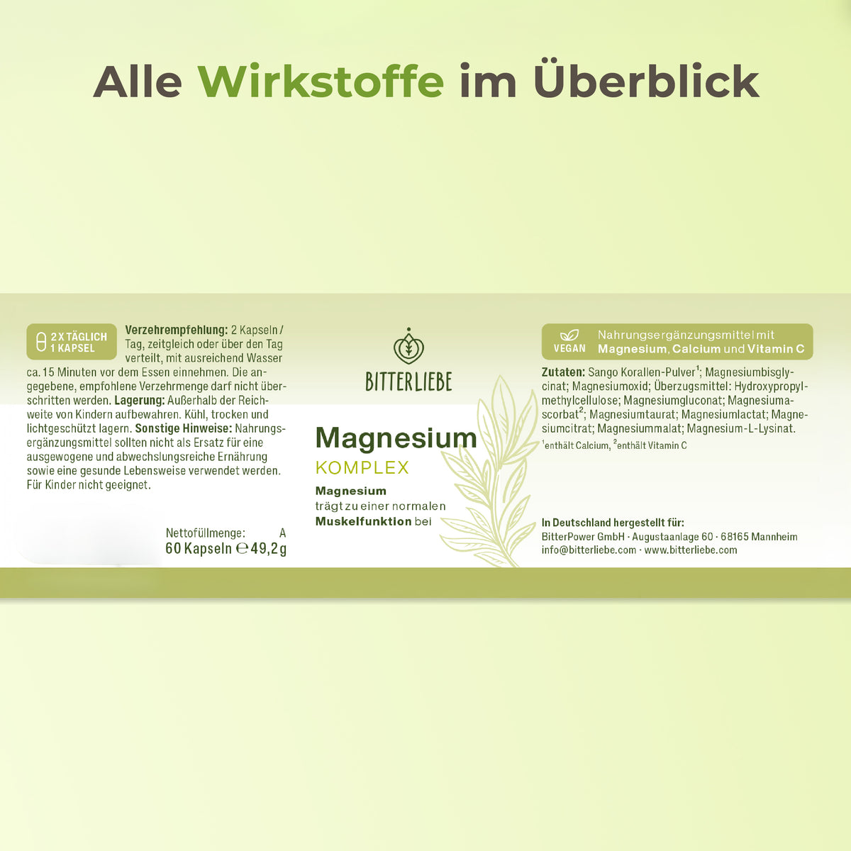 Magnesium Komplex Kapseln