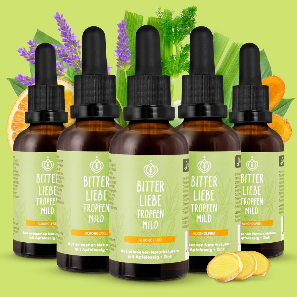 BitterLiebe Tropfen mild 50ml (5er Paket)